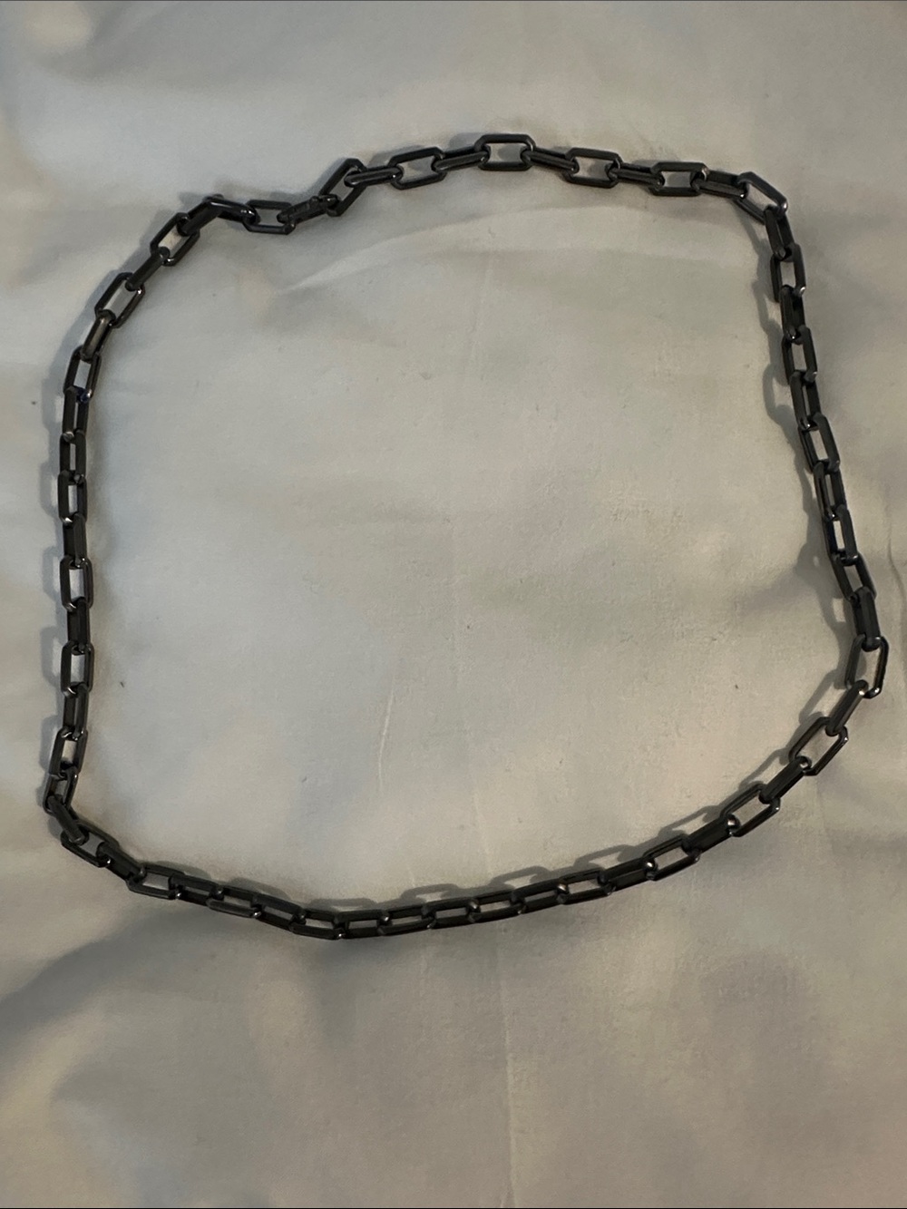 Black Onyx Link Chain Necklace - Men Accessories